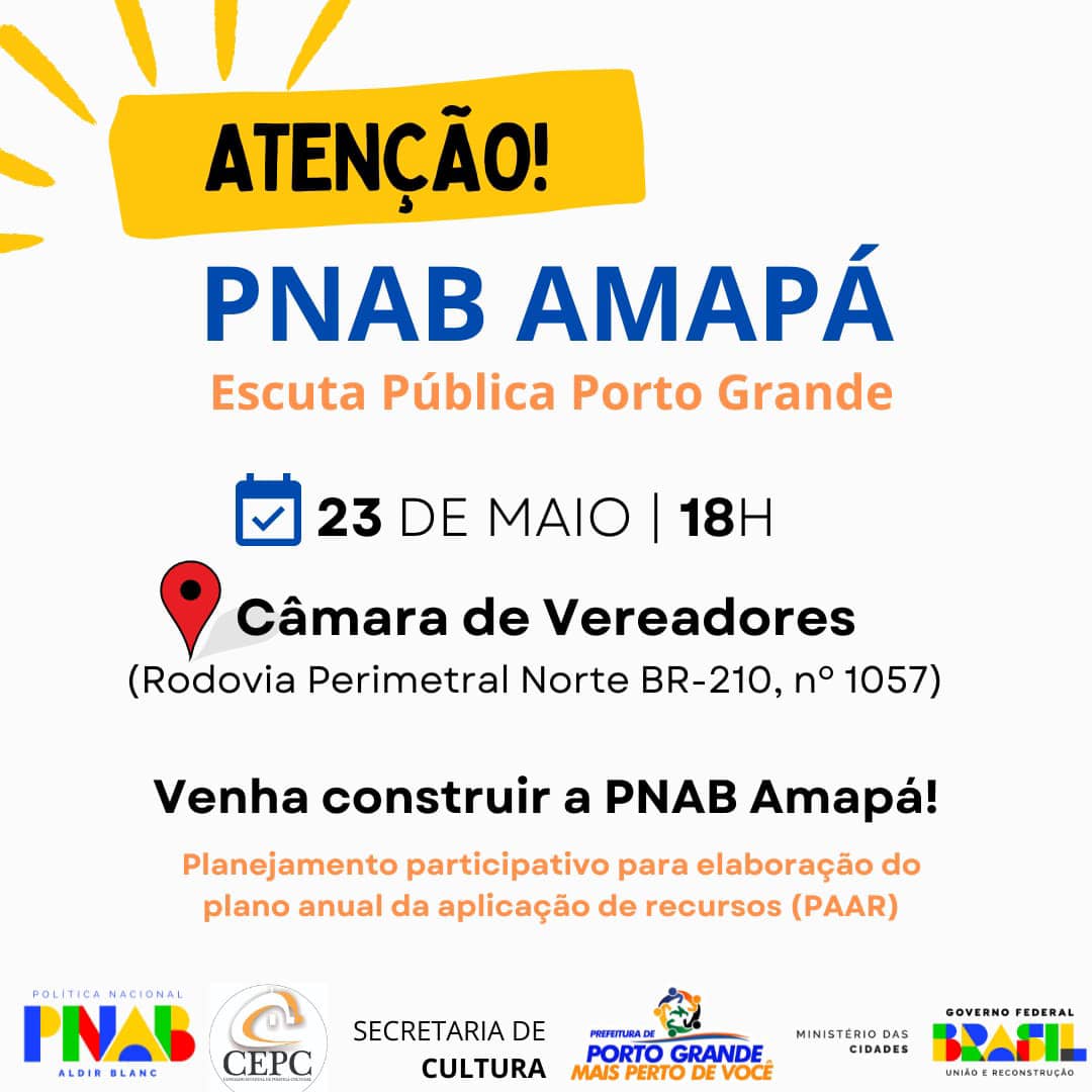 ESCUTA MUNICIPAL PÚBLICA PNAB AMAPÁ 